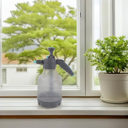Lurrose Heavy-Duty 3l Pump Spray Bottle with Adjustable Nozzle and Extension Wand, Pressure Water Sprayer for Gardening, Car Cleaning, Indoor Plants, and Outdoor Watering
