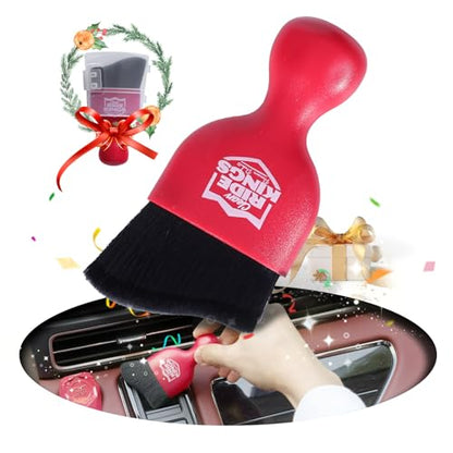 Car Interior Cleaner,Auto Soft Hair Detailing Brush Car Cleaning Kit Auto Detailing Tools Car Cleaning Supplies Car Accessories Car Gifts for Men Women Red - color: New3012red