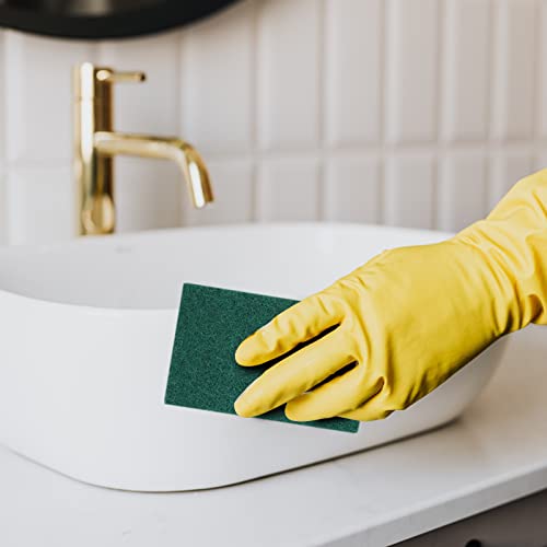 Heavy Duty Scrub Sponge, Scratch Free Dual-Sided Dishwashing Sponge, Scouring Pad for Kitchen, Sink, Dish, Bathtub, Wall, 20 PCS