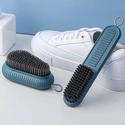 Cleaning Brush Soft Bristle Brush Laundry Scrub Brush Clothes Underwear Shoes Scrubbing Brush, Easy to Grip Household Cleaning Brushes Tool for Countertops Bathtubs (Pink) - color: Pink