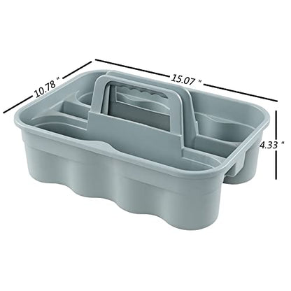 Plastic Cleaning Tote Caddy, Plastic Caddy with Handle, 6 Pack