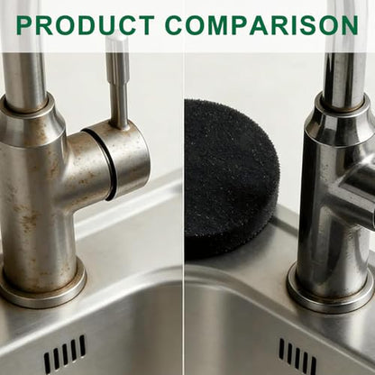Steeli Sponge Sponge for Stainless Steel Cookware, Scratch-Free Kitchen Cleaning Pad, Removes Burnt-On Stains, Reusable & Durable Non-Abrasive Steel Scrubber (3)
