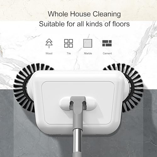 TOPINCN Hand Push Sweeper, Manual Floor Cleaner Sweeping Mopping Machine for Home Kitchen, Carpet and Floor Sweeper Household Hand Sweeping Machine for Carpet Tile Hardwood