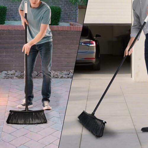 Outdoor Broom for Cleaning Floor - Outside Brooms, Heavy Duty Outdoor Broom for Cleaning Garages, Terraces, and Porches, etc.