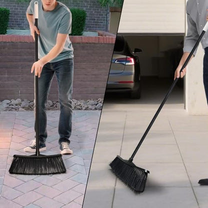 Outdoor Broom for Cleaning Floor - Outside Brooms, Heavy Duty Outdoor Broom for Cleaning Garages, Terraces, and Porches, etc.