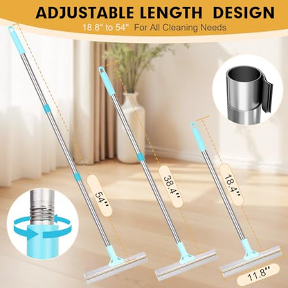 Carpet Rake for Pet Hair Removal Tool Kit, Uproot Clean Reusable Dog Cat Hair Remover with Adjustable Long Handle, 3 Pcs Carpet Brush for Rugs, Mats, Couch, Furniture，1 Brush Cleaning Comb