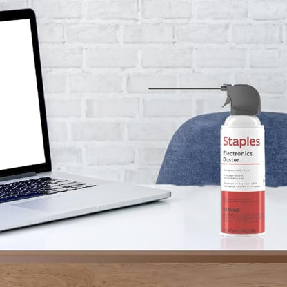 Staples Compressed Air Dusters – Canned Air for Electronics, Keyboards & Office Devices