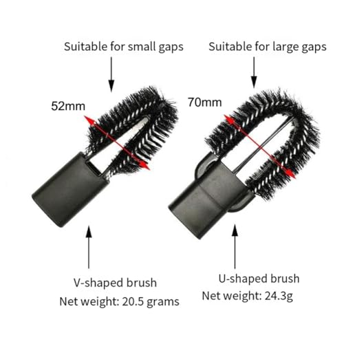 Flexible Flat Crevice Tool 35mm Hose Adapter Vacuum Cleaner Nozzle Household Cleaning Tool with Cleaning Brush