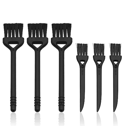 Keyboard Cleaning Brush, 6 Pcs Plastic Handle Nylon Anti Static Brush Kit Fit for Computer Keyboard, Laptop, Phone, Car Interior Detailing Cleaning Tools