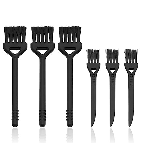 Keyboard Cleaning Brush, 6 Pcs Plastic Handle Nylon Anti Static Brush Kit Fit for Computer Keyboard, Laptop, Phone, Car Interior Detailing Cleaning Tools