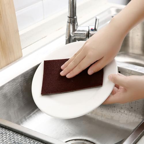 FRCOLOR Multi-Function Emery Scrub Sponges 2 Rolls Household Dishwashing Replaceable Nano Carborundum Sponge Kitchen Cleaning Tool