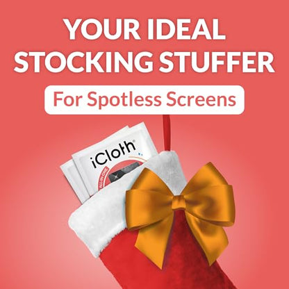 iCloth 70% Isopropyl Alcohol Large Screen and Electronics Wipes, Lint-Free, Streak-Free, Fast-Drying, Removes Dust and Fingerprints (50 Wipes)