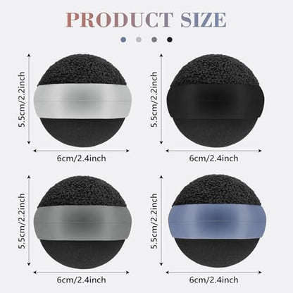 Suclain 4 Pack Screen Cleaner Balls Car Phone Screen Cleaning Cleaner Ball Microfiber Touch Cleaning Ball for Easter Computer Laptop Phone Monitor(Black, Blue, Dark Grey,Light Grey) - color: Black, Blue, Dark Grey,Light Grey