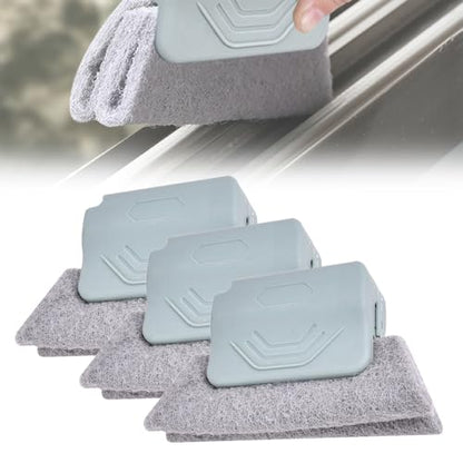 Magic Window Track Cleaner, 2025 New Magic Window Cleaning Brushes, Window Groove Cleaning Brush Tools Set, Hand-held Crevice Cleaning Brush for Window Slides and Gaps (Gray) - color: Gray
