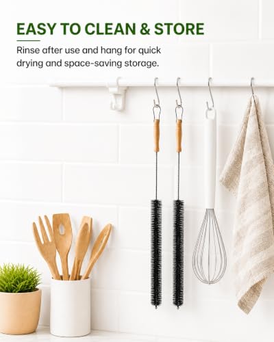 Dryer Vent Cleaner Kit Clothes Lint Brush, Bendable Gap Cleaning Tools 2Pcs (28 Inches)