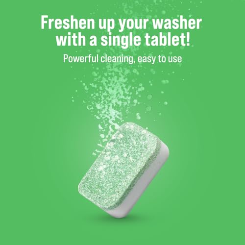 Rockin' Green Deep Cleaning and Deodorizing Tablets for Dishwashers, Washing Machines, and Garbage Disposals, Removes Odor and Residue (Washing Machine Cleaning Tablets, 24 Pack) - size: 1 Count (Pack of 24), style: Washing Machine Cleaning Tablets