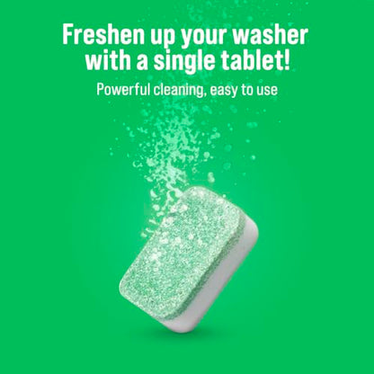 Rockin' Green Deep Cleaning and Deodorizing Tablets for Dishwashers, Washing Machines, and Garbage Disposals, Removes Odor and Residue (Washing Machine Cleaning Tablets, 24 Pack) - size: 1 Count (Pack of 24), style: Washing Machine Cleaning Tablets