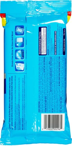 Windex Wipes Glass Cleaning, Pre-Moistened Glass and Surface Wipes to Clean Home Surfaces, Household Essentials, Original Scent, 38 Count (Pack of 2) - size: 38 Count (Pack of 2)