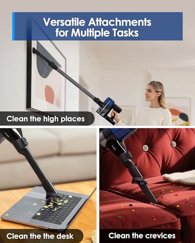Tineco Pure ONE S30 Cordless Vacuum Cleaner, 150AW Powerful Suction, Zero Tangle Brush, Up to 65min Runtime, Stick Vacuum Cleaner for Pet Hair, Carpet & Hard Floor - size: S Series-S30