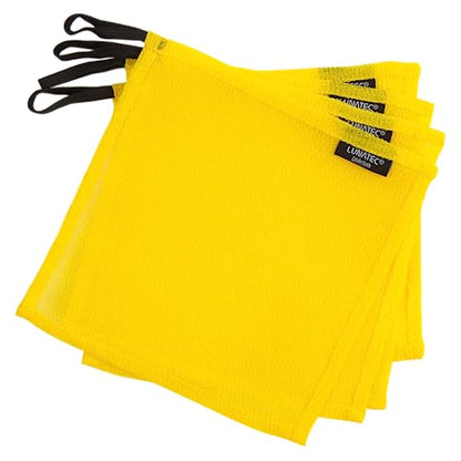 Lunatec Odor-Free Kitchen Dishcloths. A Scrubber and scouring pad for All Surfaces. (4-Pack) - color: Lemon