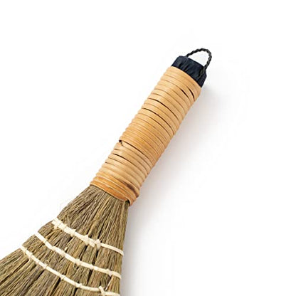 Set of 2 Brooms for Kid 12.6 inch- Vietnamese Natural Straw Soft Broom - Small Broom - style: 12.5in