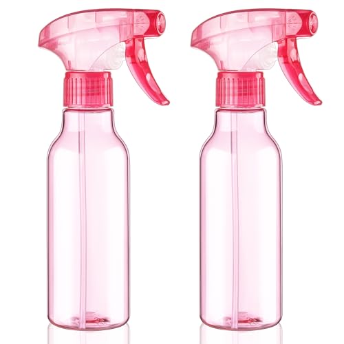 Cosywell Plastic Spray Bottles 8.8oz/260ml 2 Pack Empty Spray Bottle for Cleaning Mist/Stream Refillable Container Water Spraying Bottle for Cooking Hair Care Essential Oils(Pink) - color: D-Pink