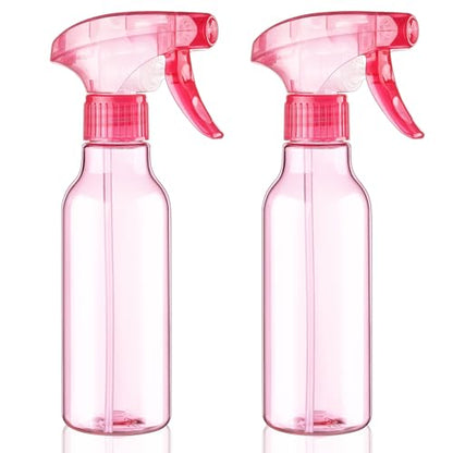 Cosywell Plastic Spray Bottles 8.8oz/260ml 2 Pack Empty Spray Bottle for Cleaning Mist/Stream Refillable Container Water Spraying Bottle for Cooking Hair Care Essential Oils(Pink) - color: D-Pink