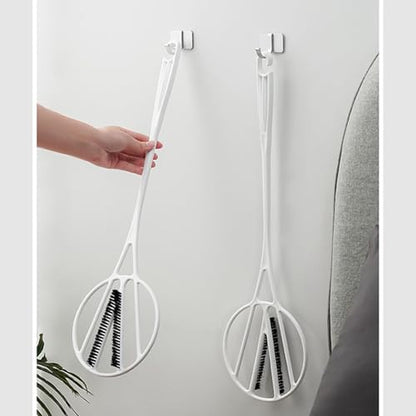 Manual Carpet Rug Beater, Carpet Beater Dust Removal Tool, Long Handle Duster Manual Rug Comforter Beaters Furniture Dust Remover Detail Duster Cleaner
