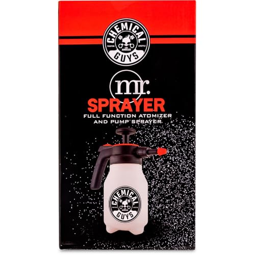 Chemical Guys Mr. Sprayer Full Function Pressure Atomizer and Pump Sprayer, Professional 50 oz Spray Bottle for Cleaning & Washing, for Home, Garden, Car Detailing, Easy Pump Action and Adjustable - style: Mr. Sprayer