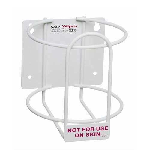 Metrex Wipe Wall Bracket – Wall Mounted Wipes Dispenser, Compatible with CaviWipes, CaviWipes1 & CaviWipes 2.0 Canisters – Durable Holder for Hospitals, Schools & Clinical Settings