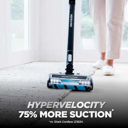 Shark Vertex Pro Cordless Stick Vaccum | Lightweight 2-in-1 Vacuum with Removeable Handheld, DuoClean Powerfins, HEPA, IQ Display & Self Cleaning Brushroll | 120-Min Runtime | Black/Silver | IZ682H - style: Vertex FlexPro w/ PowerDisplay(120 min)