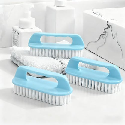 Brushes for Cleaning Brush with Handle for Shower, Kitchen, Sink, Bathroom, Floor-Blue