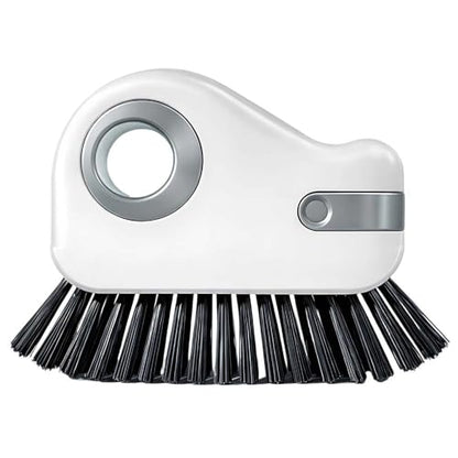 2 in 1 Cleaning Brush Window Track Cleaning Tools, Multifunction Hard Bristle Crevice Cleaner Brush with Hidden Scraper, Grout Cleaner Grip Brush for Sliding Door Track (1, B) - color: B