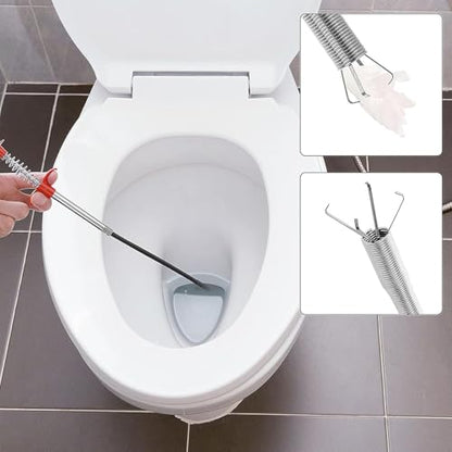 32 Inch Drain Snake Hair Remover Tool, Flexible 4-Claw Grabber for Sink, Tub & Shower Clogs - style: 32 IN