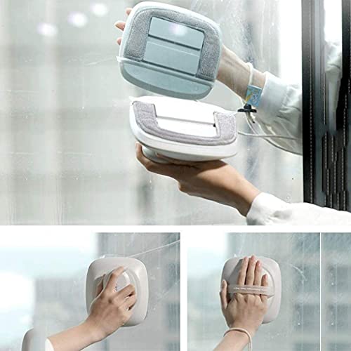 Double-sided Magnetic Window Cleaner Glass Wiper for Double Glazed Windows with Thickness of 0.5"-1.0"(15-24mm) Useful Glass Cleaning Tools