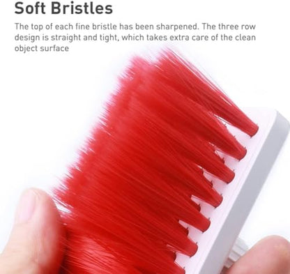 5 in 1 Keyboard Cleaning Brush Kit,Multifunctional Earbuds Cleaner with Keycap Puller,Cleaning Tools for Mechanical Keyboard,PC Laptop and Earphone (Red) - color: Red