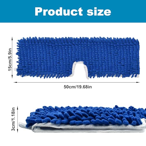 Mop Heads Replacements for O-Cedar Hardwood Floor 'N More 3-Action Mop, Mop Replace Head for O Cedar Hardwood Floor 'N More Microfiber Flip Mop, 2-Pack Dust Mop Heads Replacements for Ocedar