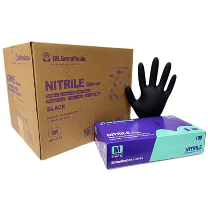 Dr.GreenPanda Nitrile Gloves - 3 Mil - Food Safe & Medical Exam Disposable Gloves - Latex Free Powder Free Non-Sterile