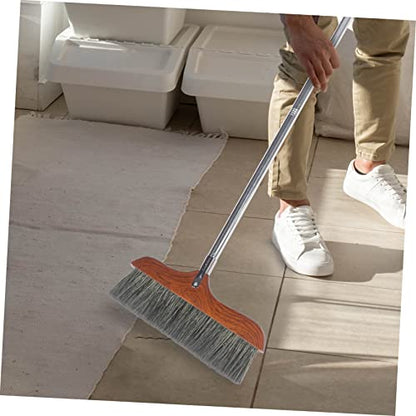 OUNONA Detachable Long Handle Soft Bristle Broom Static Sweeping Tool for Indoor Outdoor Cleaning Effort Saving Dust Brush for Home Camping