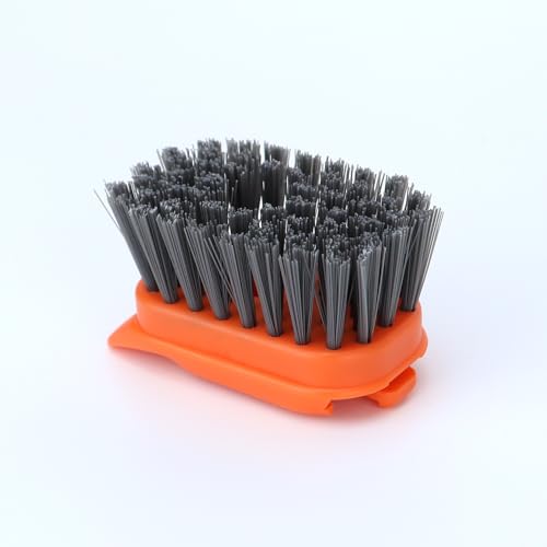 DAPOWER Dish Brush Refill Head, Replaceable Nylon Bristles Brush Heads - 2 Pack (Orange) - color: Orange