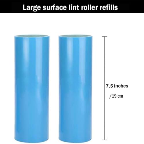 2 Pack Reusable Lint Roller Refills, CALMTEE Large Washable Lint Roller 8 inches Cat Dog Pet Hair Remover Refill, Gel Sticky Picker Cleaner Roller for Carpet, Clothes, Sofa