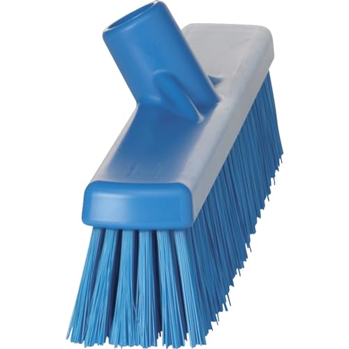 Vikan 31743 Broom,Push,Soft/Stiff,16.5",PP/PBT,Blue - color: Blue, size: 3174