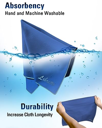 Libretto Microfiber Polish Cloth, 3 Useful Sizes in 1 Pack, Violin and Cello Cleaning & Polishing Products, Blue, Lint-Free, Super Soft, Gift, for Piano, Guitar, Ukulele, Trumpet, Saxophone, Laptop - color: blue