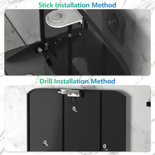 Commercial Paper Towel Dispenser Holder Wall Mount, Multi-fold Trifold C Fold Hand Towel Dispenser, Bathroom Paper Towel Dispenser, Toilet Paper Napkin Holder (Silver-5859) - color: Silver-5859