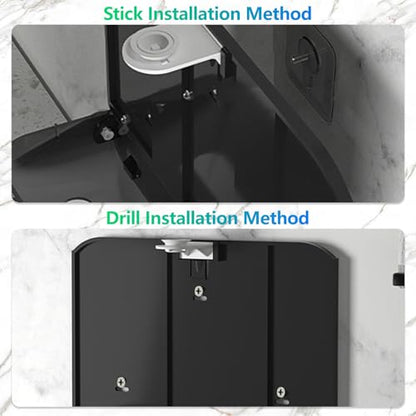 Commercial Paper Towel Dispenser Holder Wall Mount, Multi-fold Trifold C Fold Hand Towel Dispenser, Bathroom Paper Towel Dispenser, Toilet Paper Napkin Holder (Silver-5859) - color: Silver-5859