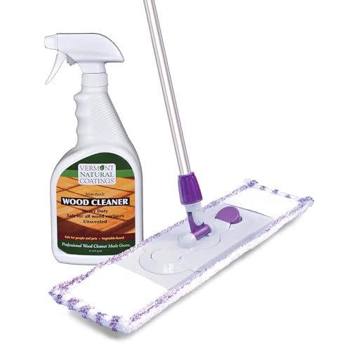 Vermont Natural Coating Ready-to- Use Wood Floor Cleaner Spray & Microfiber Floor Mop