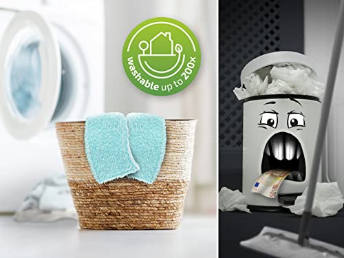 Leifheit Clean Twist Ergo 2.0 Flat Mop Set with Power Cleaner, Floor Mop with Microfibre Cover for Mist Cleaning on Laminate and Tiles, Mop with Spin Technology - size: + Kraftreiniger