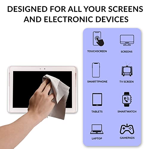 Swanky Computer Screen Cleaner Kit: Set of Electronic Cleaner Spray Microfiber Cleaning Cloth for Tv Cleaner - Ipad Screen Cleaner - iPhone Cleaner - Monitor Cleaner - Laptop Cleaner (2 Oz, 2-Pack) - color: 2 Pack