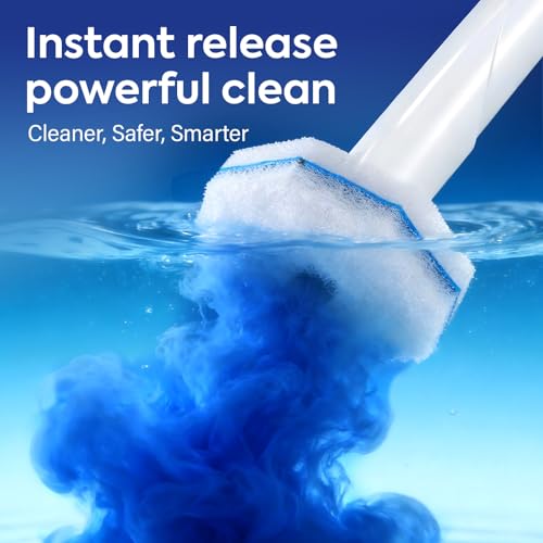 100 Pcs Disposable Toilet Cleaner Refill Pads, Universal Toilet Bowl Brush Replacement Heads, Durable Deep Cleaning Refills, Fresh Scent Bathroom Cleaning Supplies - size: 1 Count (Pack of 100)