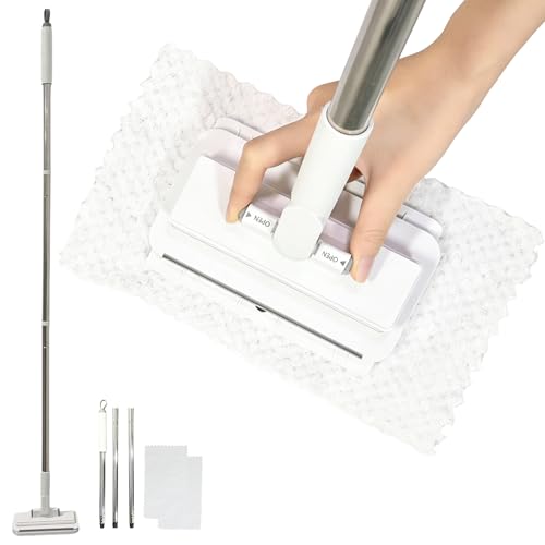 Mini Mop, Hands-Free One-Touch Pad Release, 360° Rotating Head, Wet & Dry, Extends Up to 48in Handle, Zero-Cost Old Cloth Compatible for Hardwood Floors, RV & Pet Hair - size: 48in mini dust mop